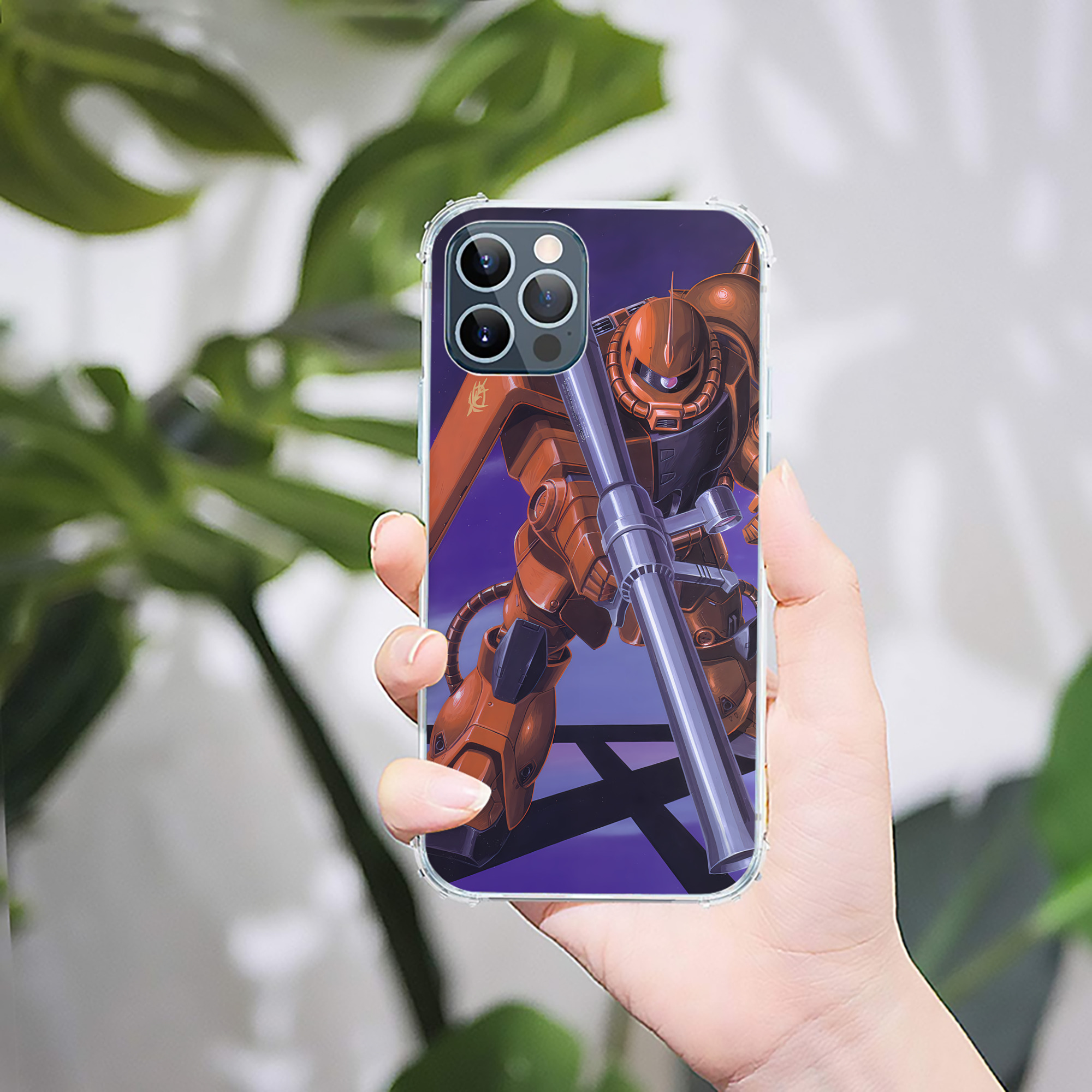（画像用） 機動戦士ガンダム Mobile Suit Gundam 【iPhone 12シリーズ対応】透明スマホケース（クリアソフトケース）